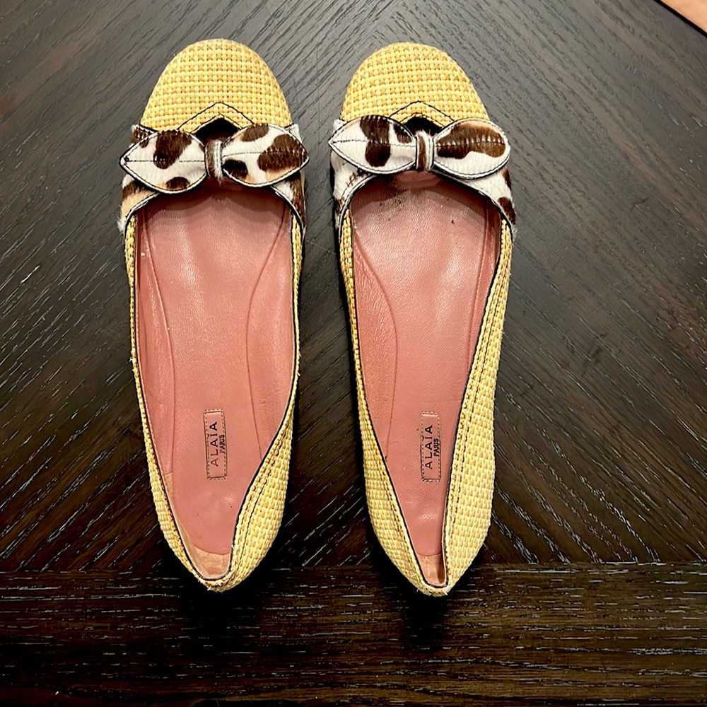 Alaia Paris Wicker flats